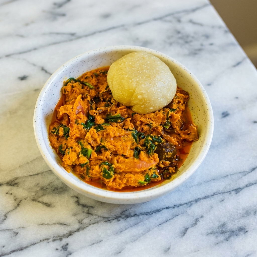 Nigerian egusi soup with assorted meat for events in Gwinnett County and metro Atlanta