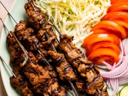 Nigerian suya skewers with onions for events in Gwinnett County and metro Atlanta
